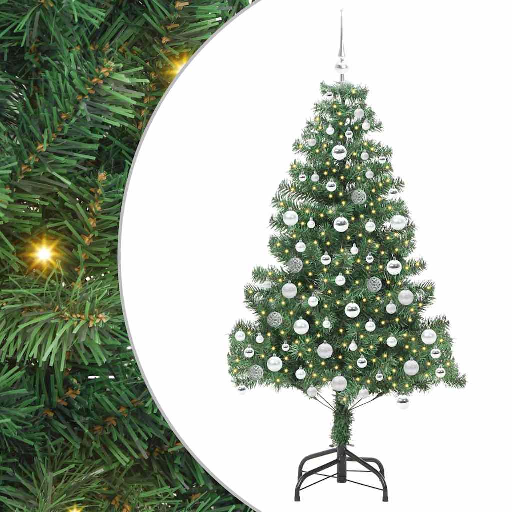 Vidaxl kerstboom met 300 led met standaard groen 180 cm pvc