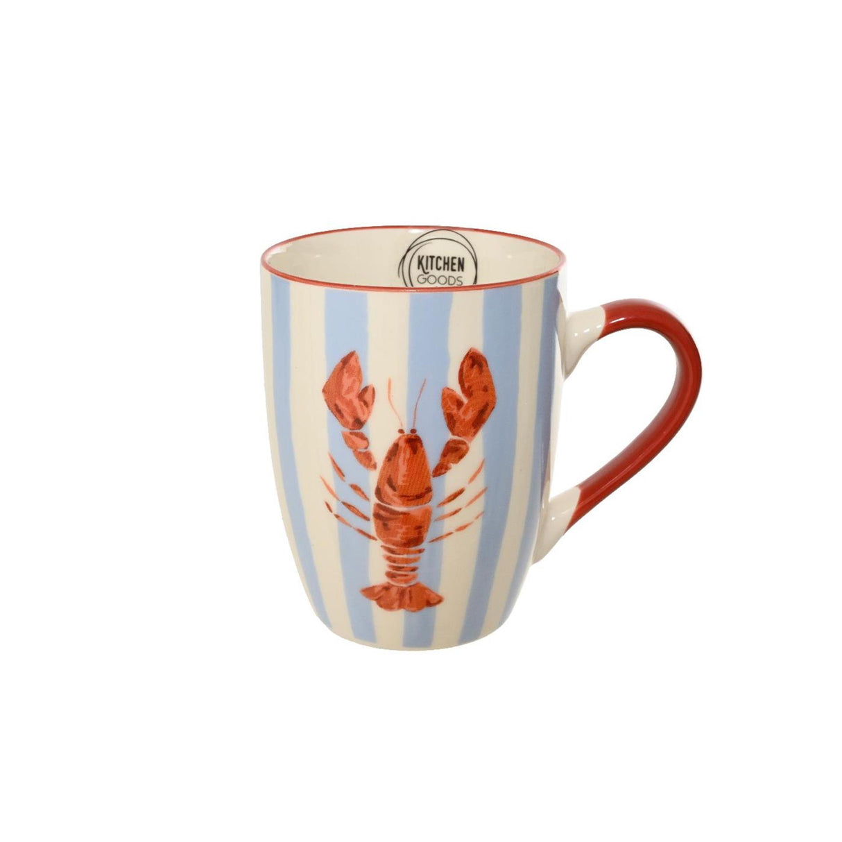Mug Decoris homard porcelaine 11,7x8x10,3cm