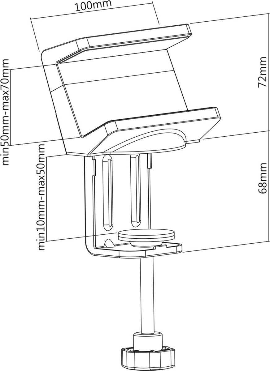 Pince de table de valeur pour multiprise, blanche