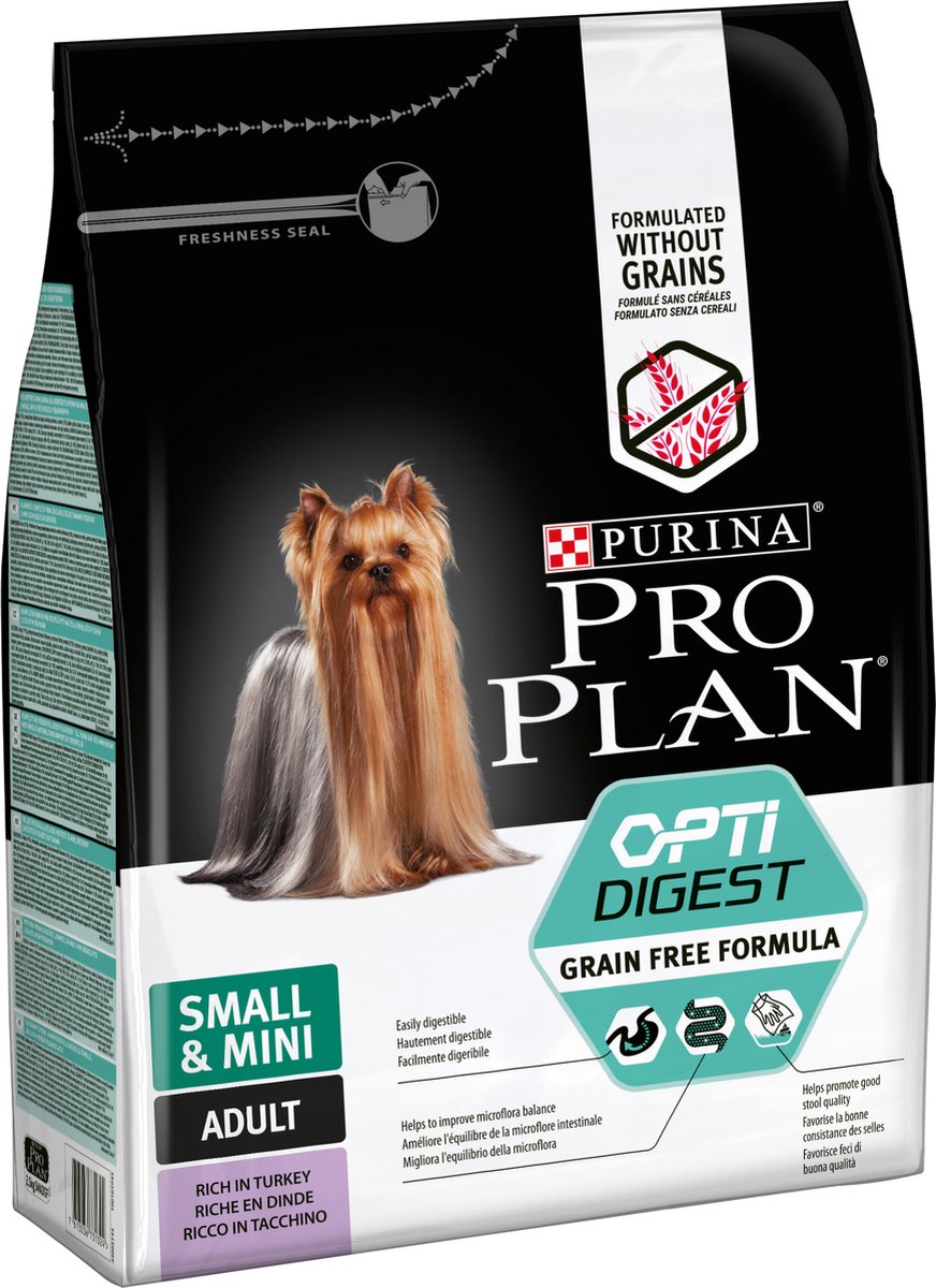Pro plan proplan digestion sensible 2,5 kg calcaire - formule sans céréales - pour petit chien adulte - 2,5 kg
