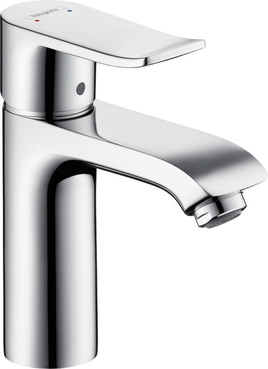 Robinet pour lavabo Hansgrohe metris - bec moyen - sans garniture de vidage - chrome