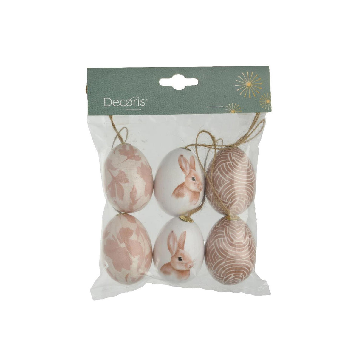 Decoris décoration suspendue oeuf mousse ø4xh6cm