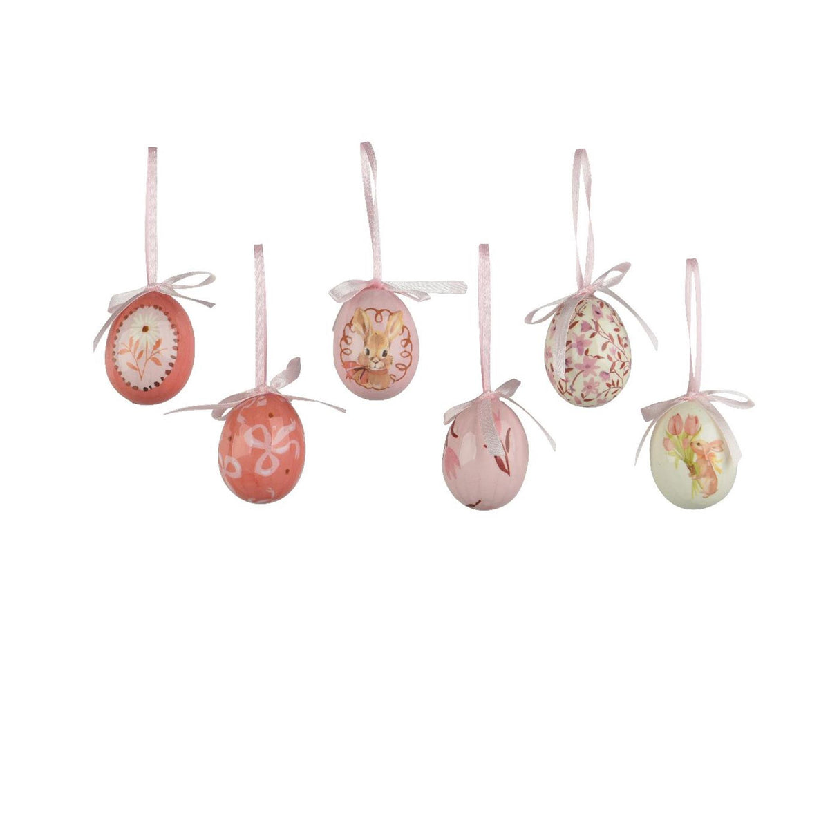 Decoris décoration suspendue oeuf mousse ø4xh6cm