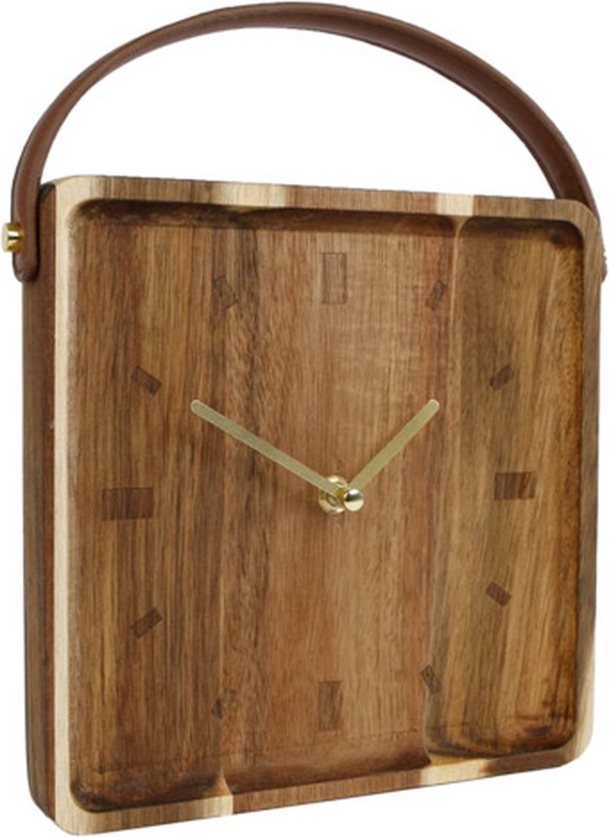 Horloge bois de vienne 22x22x6,5 cm