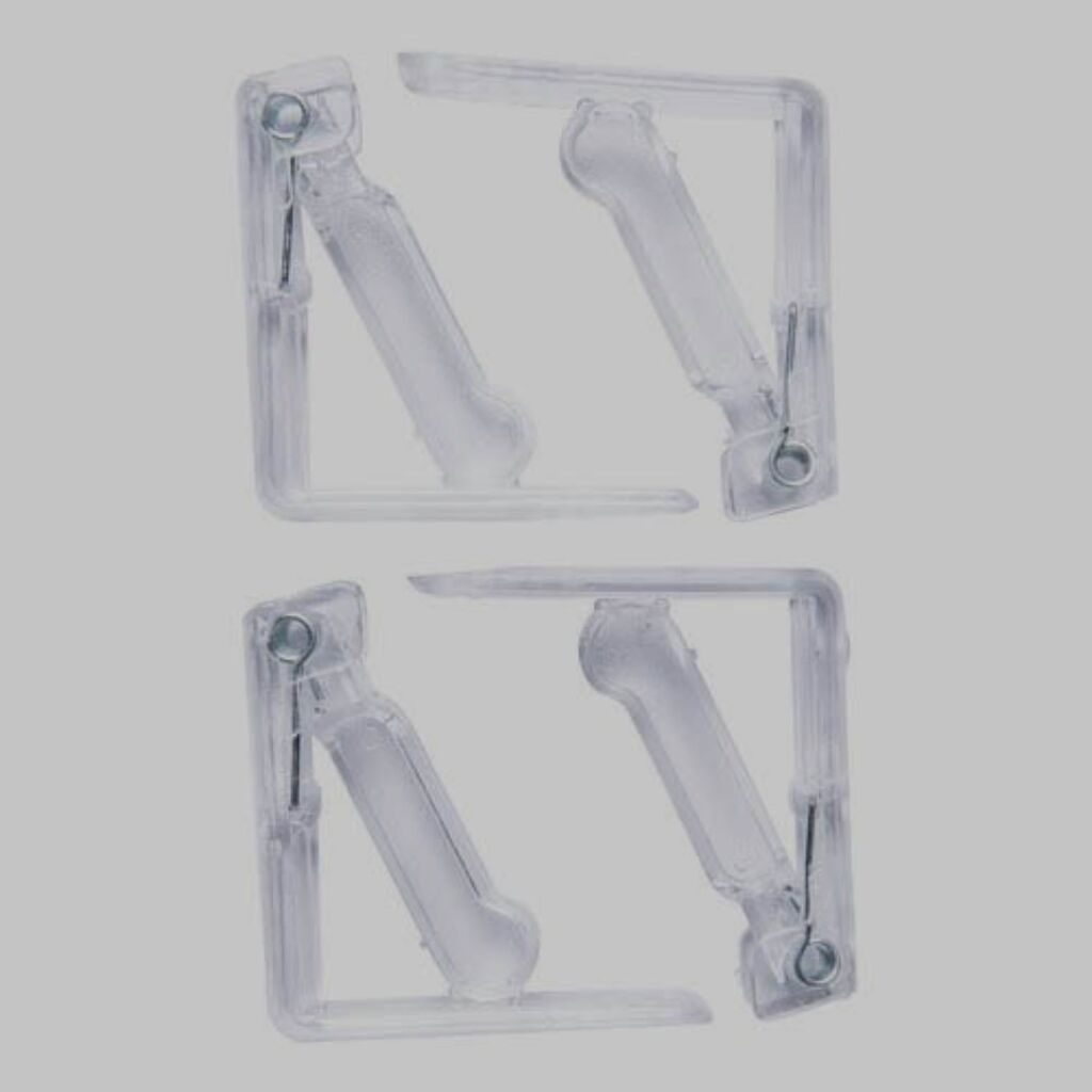 Wicotex Wicotex Pince à Nappe Plastique Transparent 4pcs.