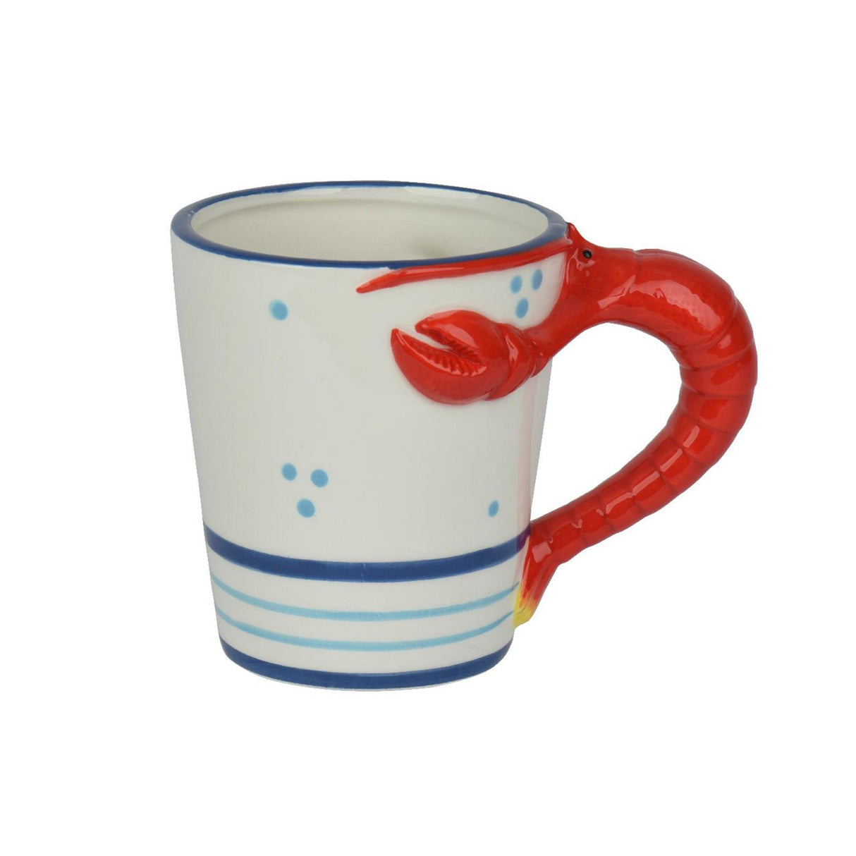 Decoris tasse homard dolomite 13,5x9x10cm
