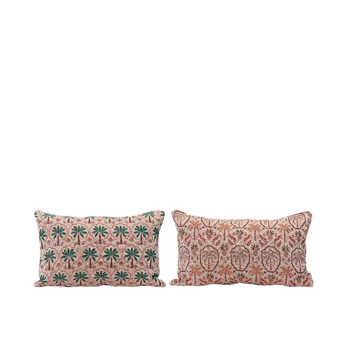 Coussin Decoris avec palmiers en coton 30x50x4cm