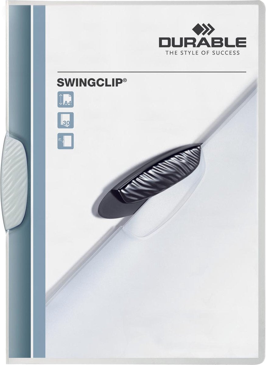 Clip durable pour dossier à clipser, clip pivotant blanc - 1 pièce