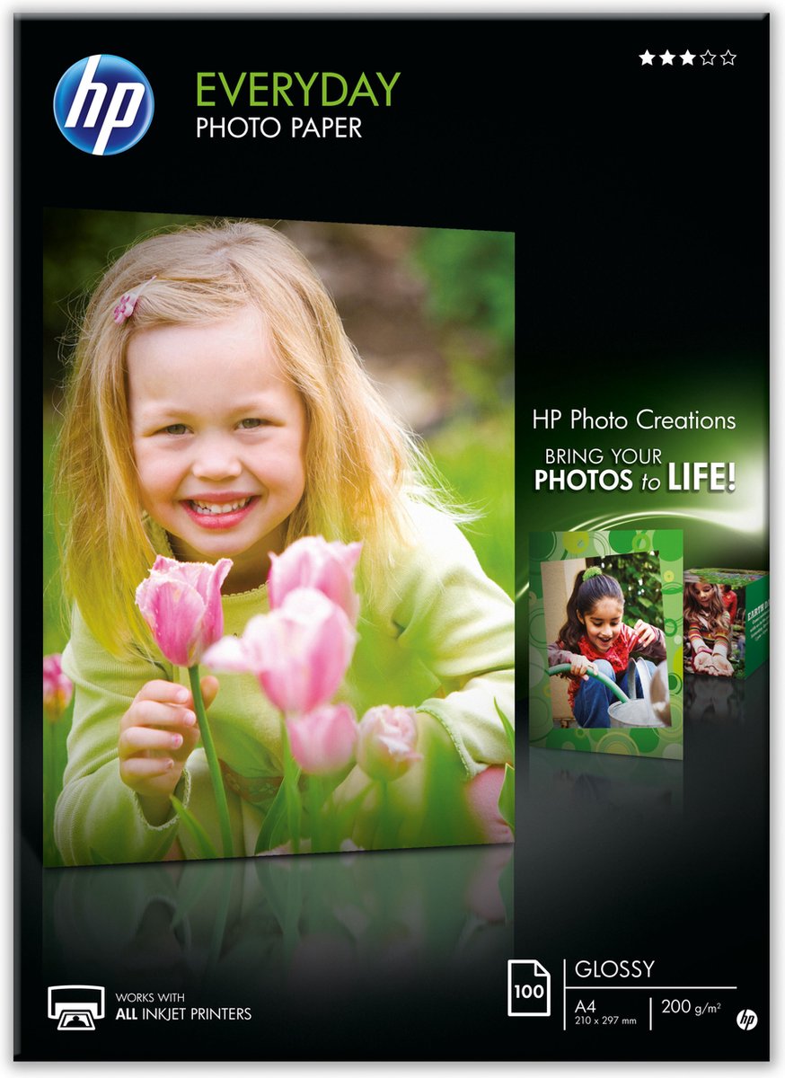 Papier photo Hp q2510a tous les jours - a4 200g m