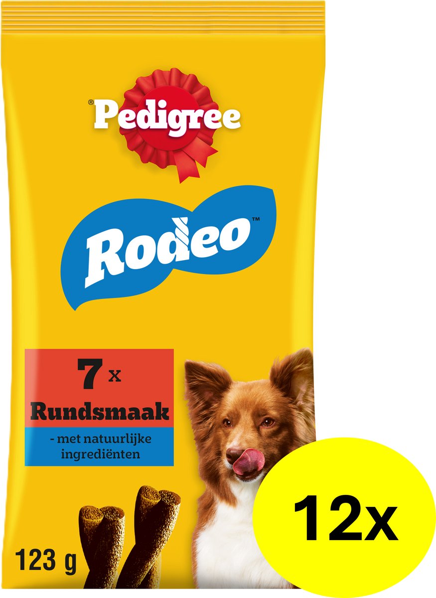 Snacks pour chiens Pedigree - rodéo - bœuf - 12x7 pièces