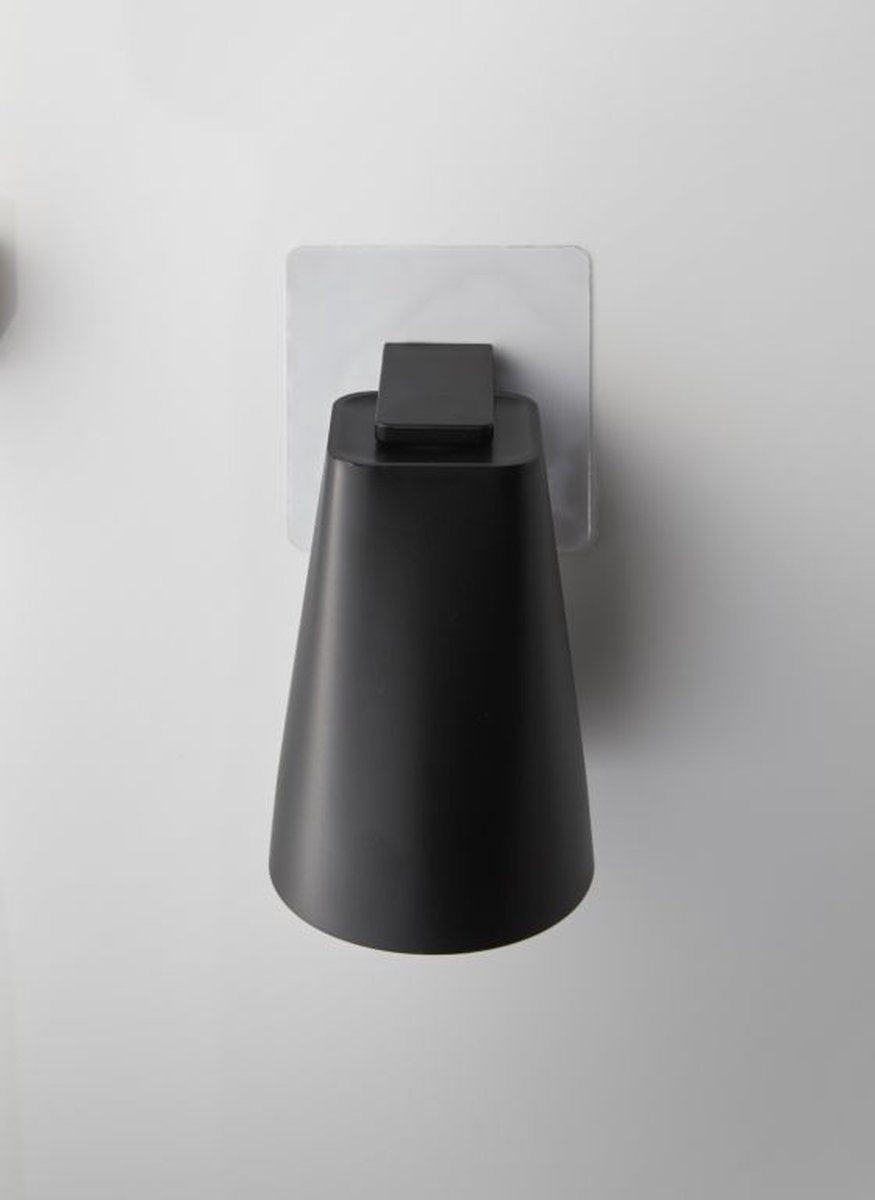 Porte-gobelet de salle de bain autocollant Yamazaki - tour - noir
