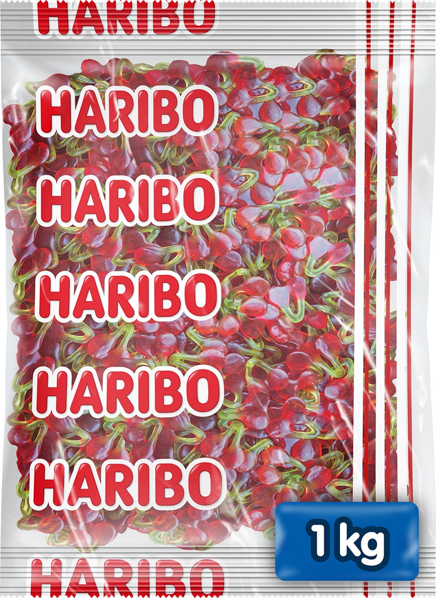 Haribo happy cerises - bonbons au goût de cerise - sachet de 1kg
