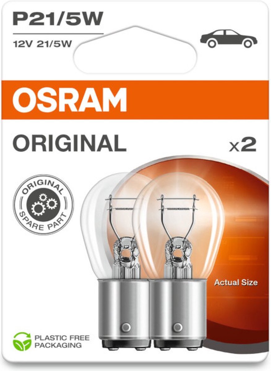 Lampes de voiture Osram ligne originale p21 5w 2 pièces
