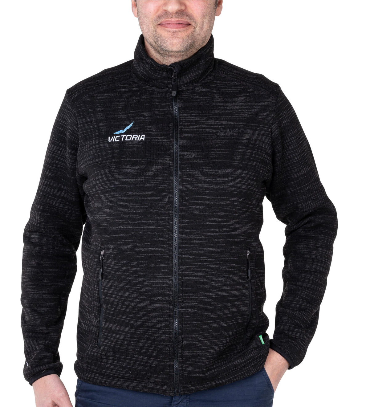 Vaude veste polaire tricotée veste victoria victoria gents taille l gris foncé