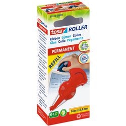 Rouleau de colle rechargeable permanent tesa 14 000 mm rouge