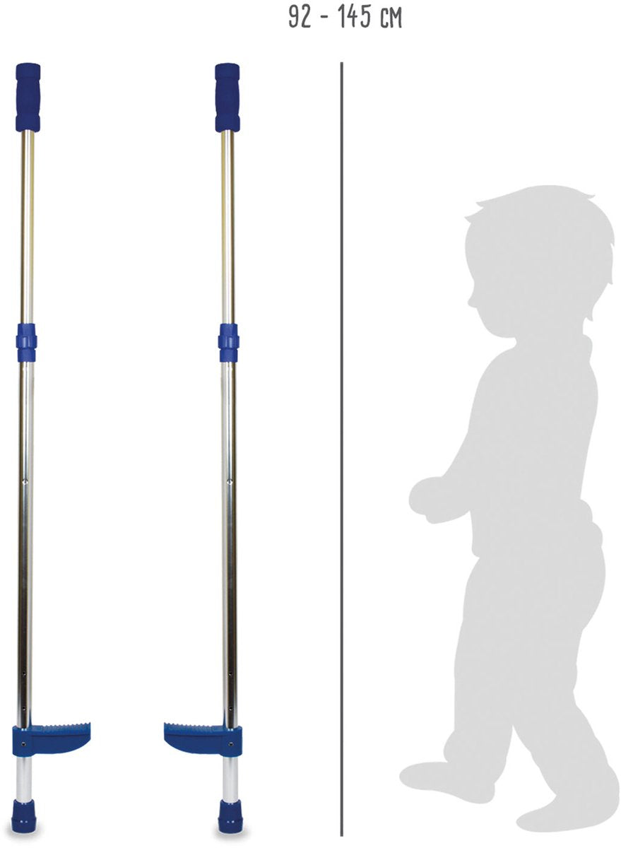 Petit pied - métal stelten bleu réglable, 145 cm