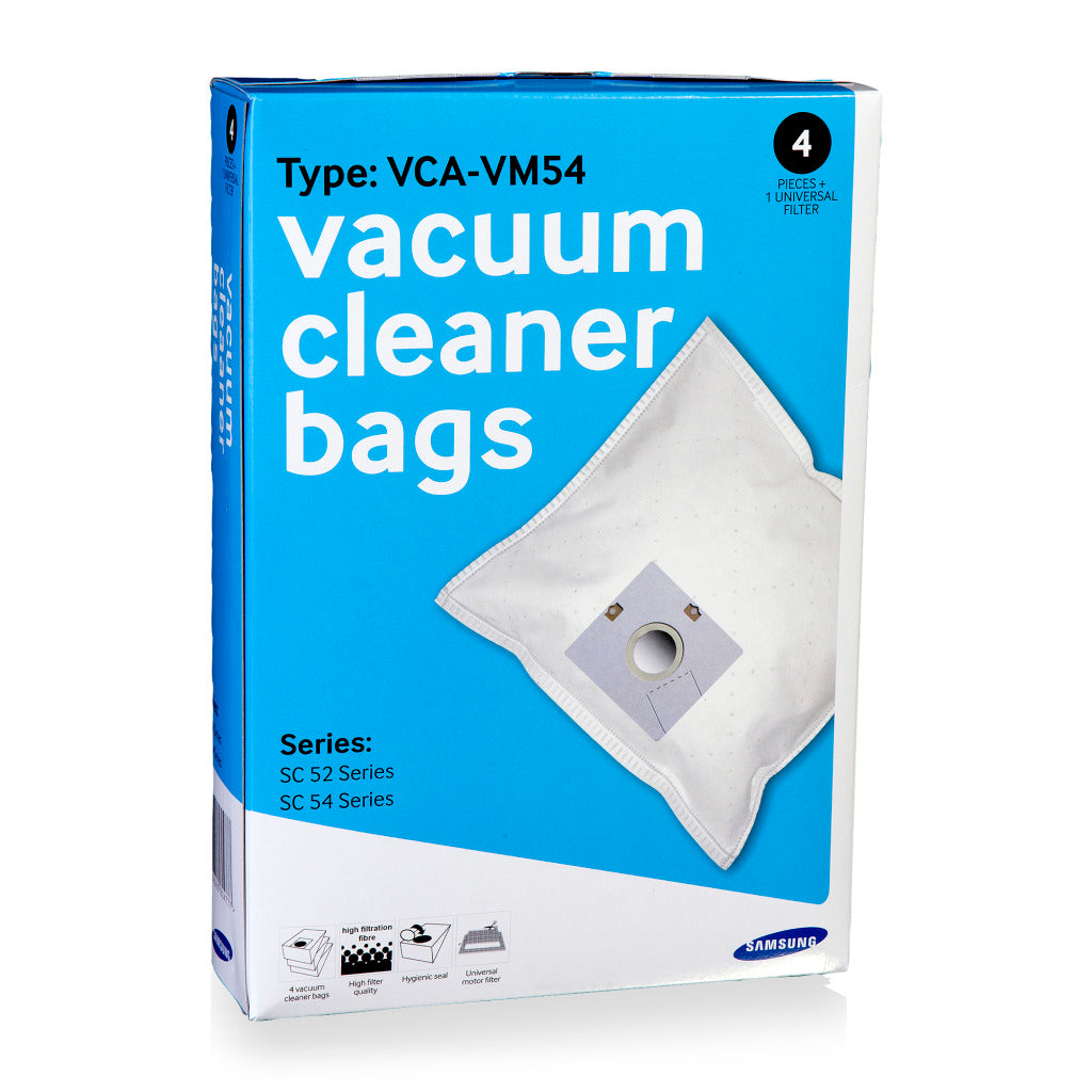 Sacs à poussière Samsung vca-vp54 4 pièces pour vcc54, vcc5480, sc5480, sc5450