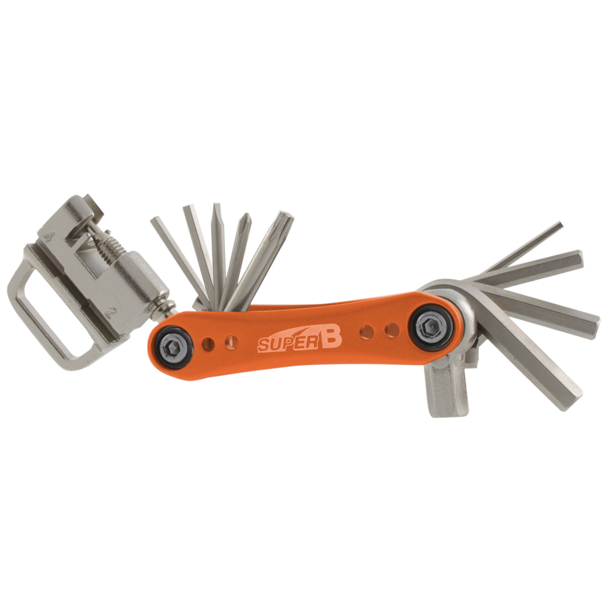 Multitool TB-FD40 17 fonctions 73 x 45 mm en acier inoxydable orange