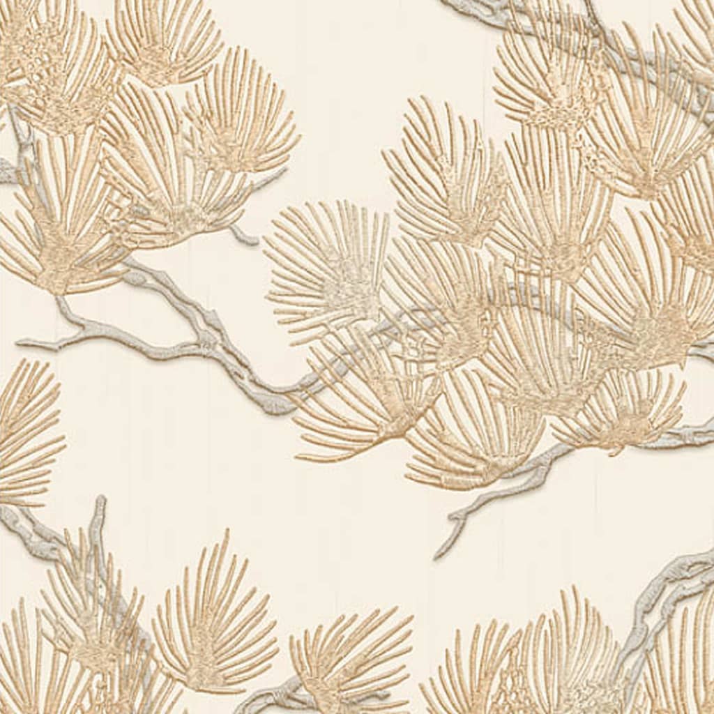 DUTCH WALLCOVERINGS DUTCH WALLCOVERINGS Papier peint Pin couleur crème