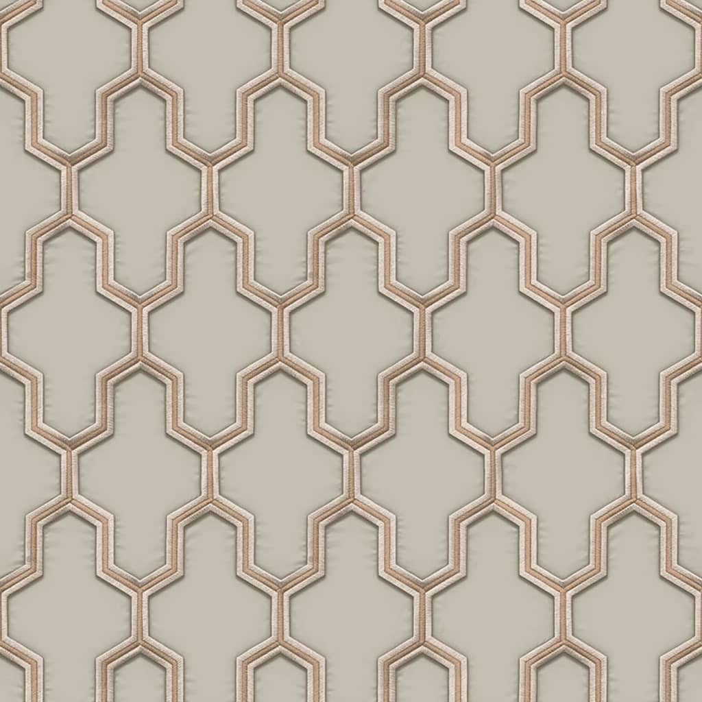 Papier peint Dutch wallcoverings géométrique doré et vert
