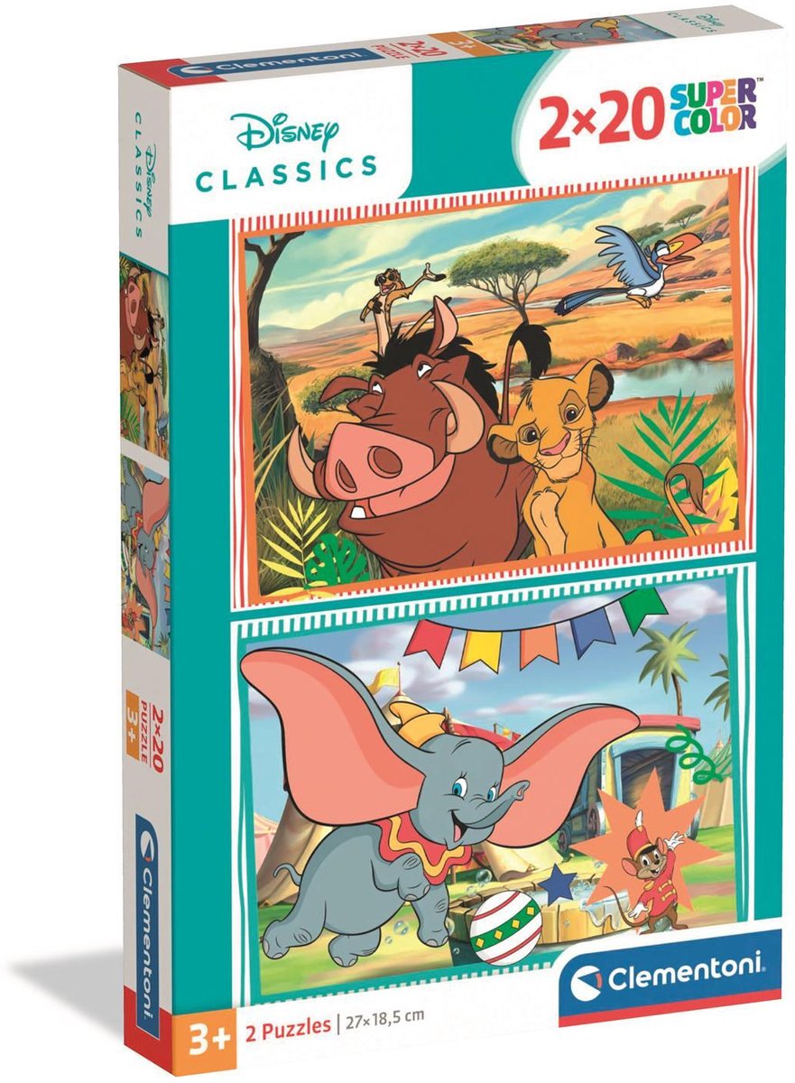 Clementoni pzl 2x20 disney classique 2026.