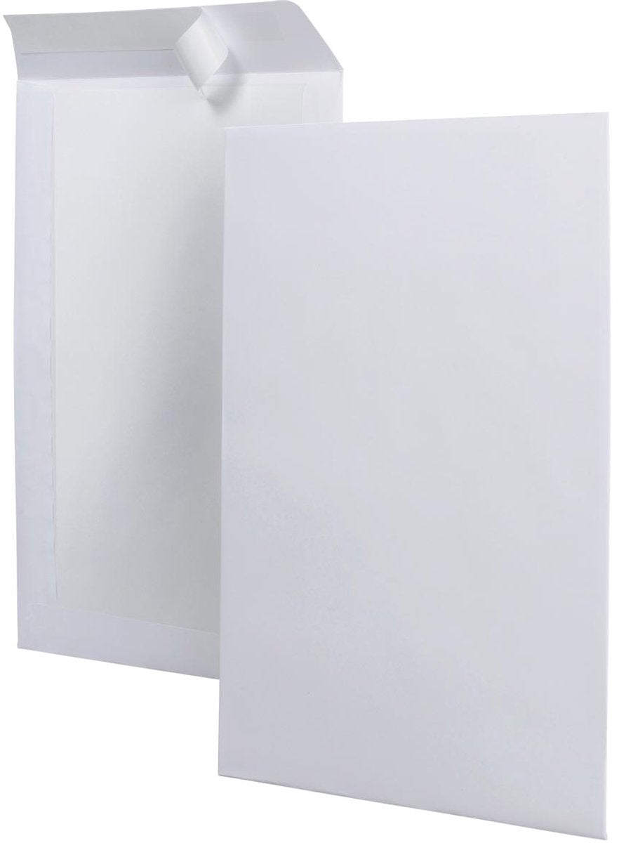 Enveloppes Q-connect board back 229 x 324 mm, boîte de 100 pièces