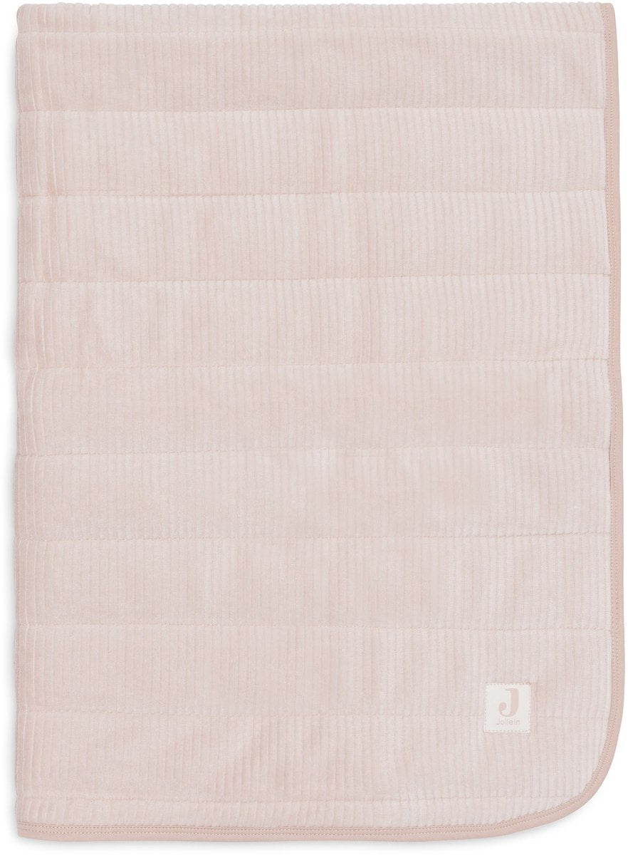 Jollein baby deken wieg - 75x100cm - velvet rib - wild rose