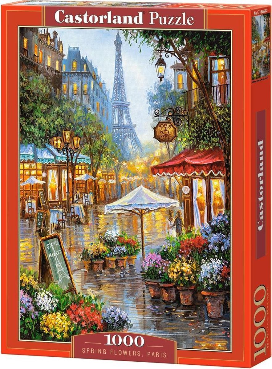 Selecta Castorland Puzzle Fleurs de Printemps Paris, 1000 pcs.