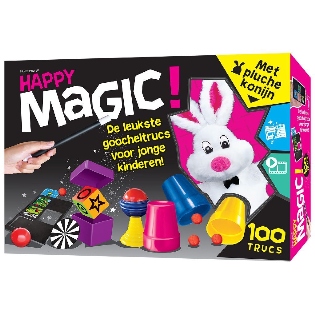 Hanky Panky Toys Happy 100 Tricks + Lapin en peluche
