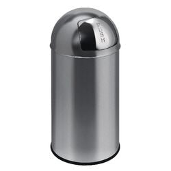 Poubelle Push Can 40l chrome mat