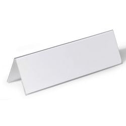 Plaque signalétique de table Abi durable 8052 PVC 297x105mm double face inscriptible