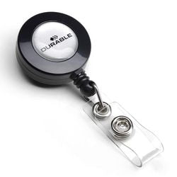 Mécanisme enrouleur pour badges durable 8152.58 800m anthracite 10 pièces