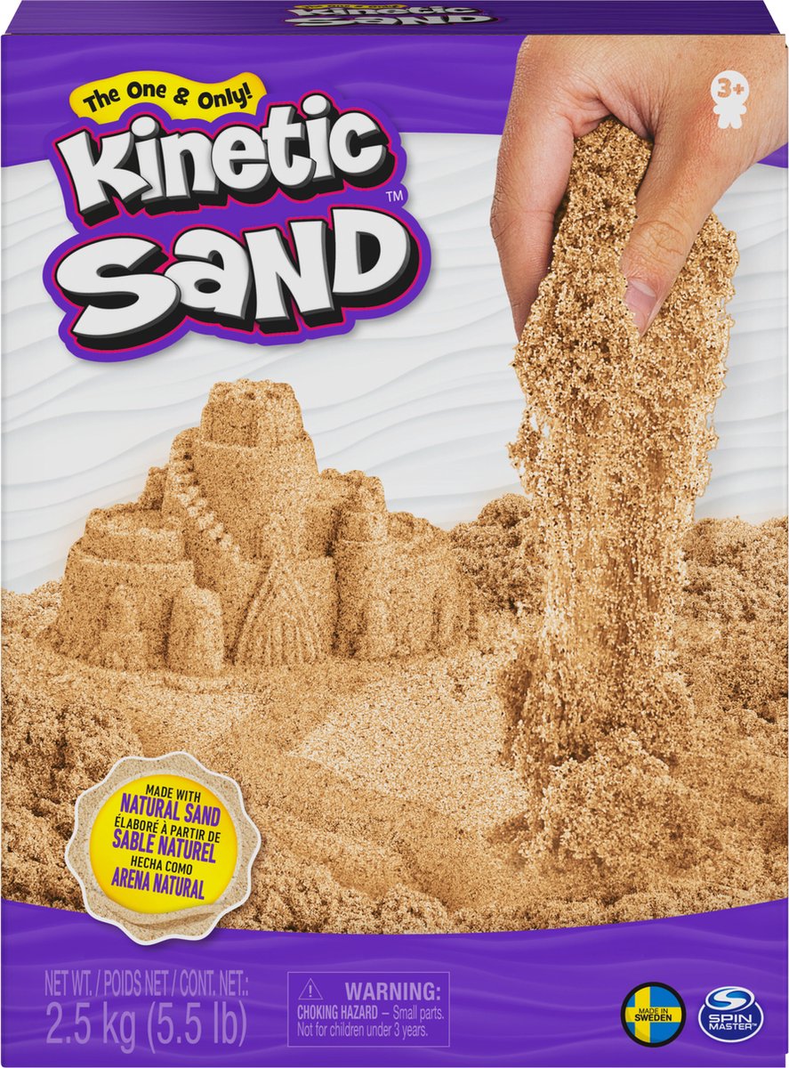 Sable cinétique - sable naturel - 2,5 kg original - jouets sensoriels