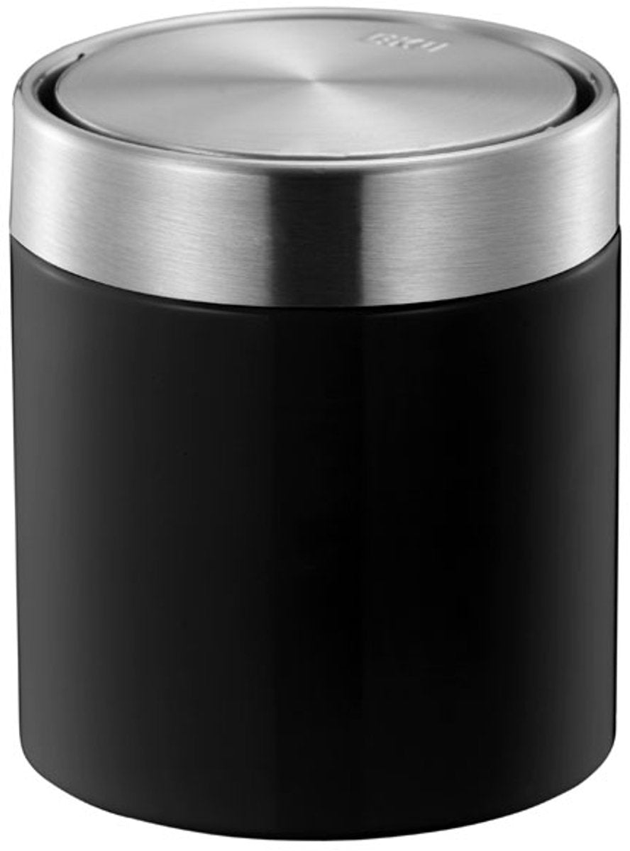 Eko poubelle de table fandy 1,5l - noir | 2 pièces