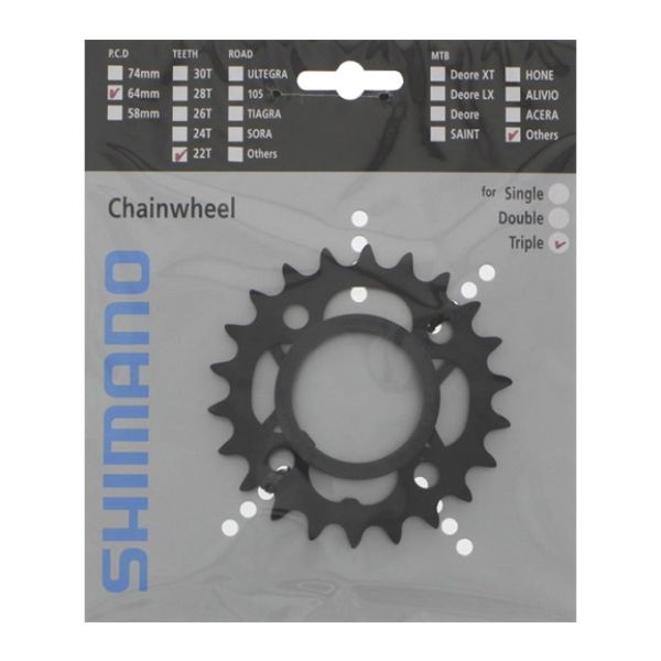 Shimano plateau acera fc-m391 plateau cale.acera fc-m391 26t.64mm,t521