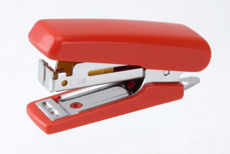 Kangaro k-7305808 agrafeuse mini-10 rouge, max 10 feuilles, agrafes n°10