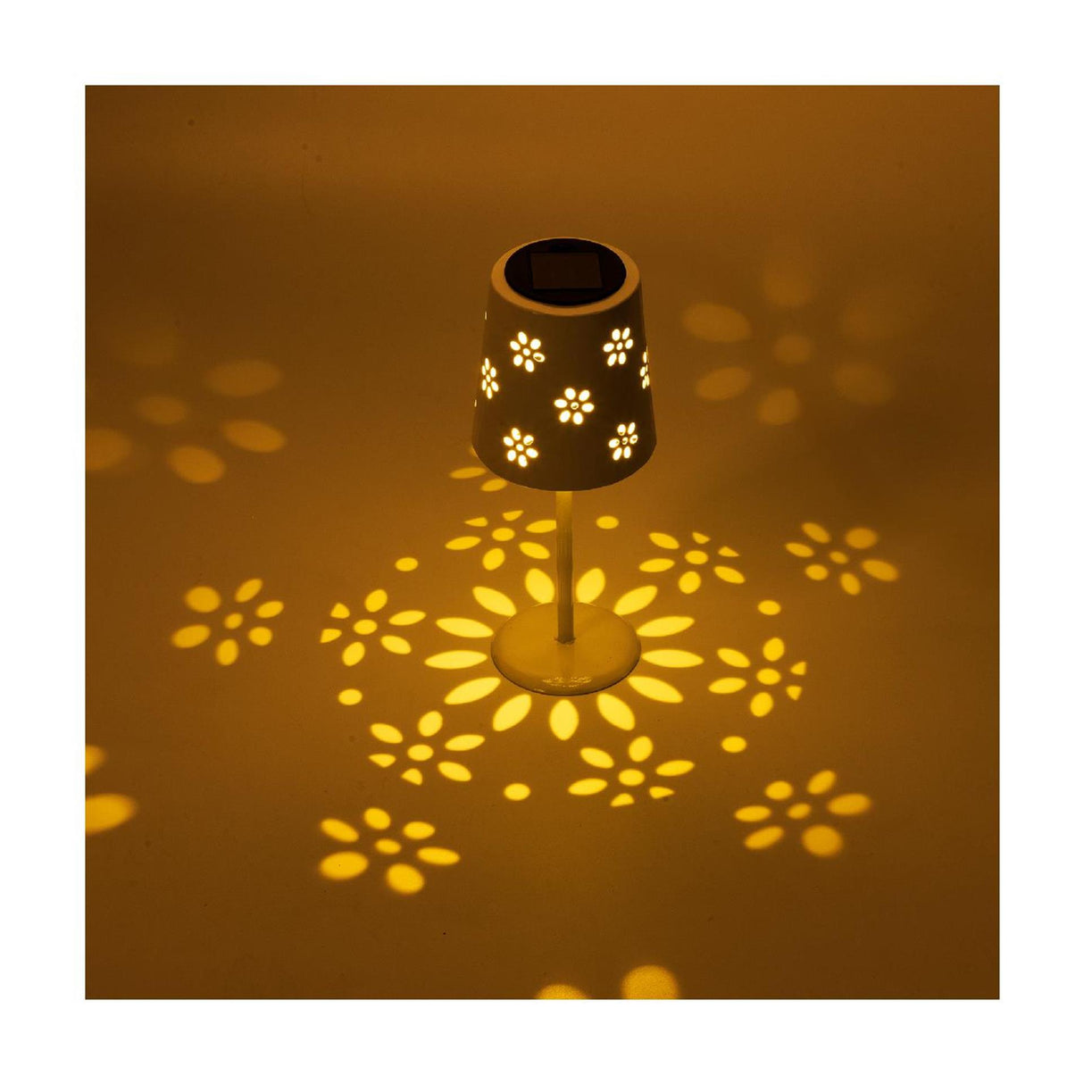 Lampe de table solaire Lumineo métal ø11xh28cm
