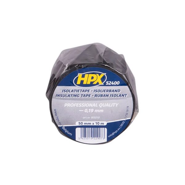 Hpx products ruban isolant 52400 noir 50mm x 10m