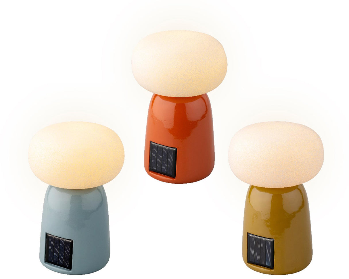 Lampe de table solaire Lumineo polyrésine 12,5x19cm