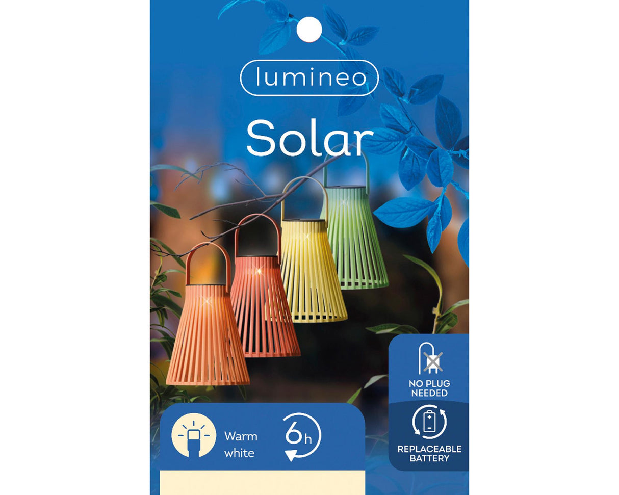 Lanterne solaire Lumineo plastique h18,5cm