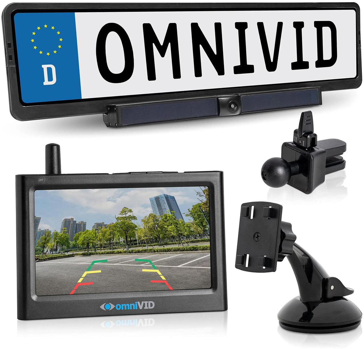 Aide au stationnement Omnivid solar4 système vidéo de recul solar 4