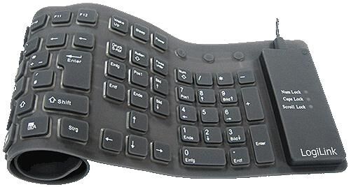 Clavier en silicone pour clavier PC Logilink