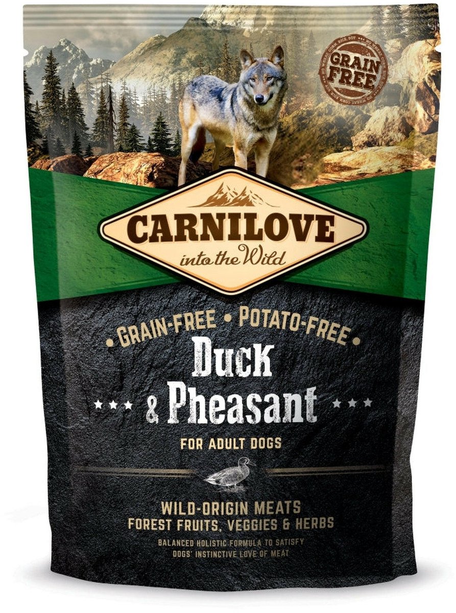 Nourriture pour chiens Carnilove - canard et faisan - sans céréales, 1,5 kg, haute teneur en viande