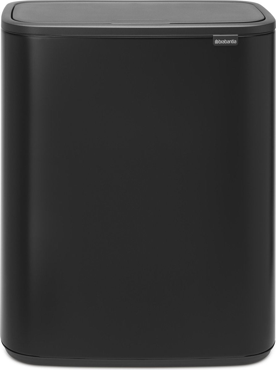 Poubelle Brabantia bo touch bin - 60 litres - 1 compartiment - noir mat