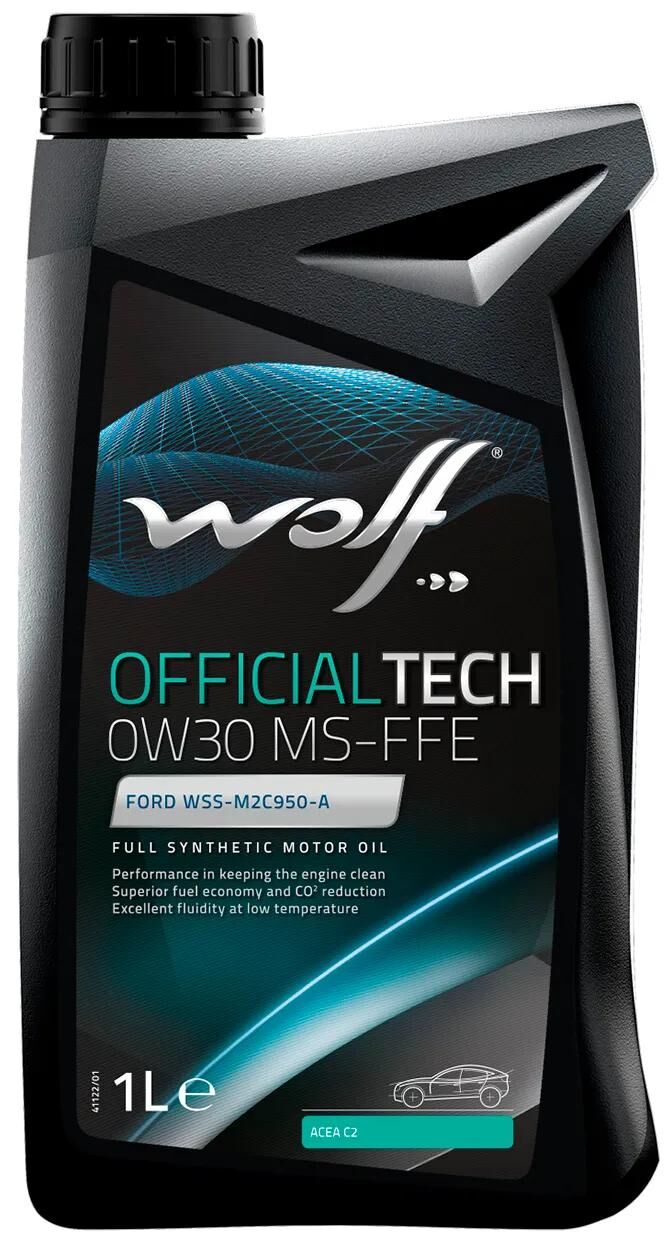 Huile moteur Wolf officialtech ms-ffe . huile moteur 0w30 1l off.tech ms-ffe