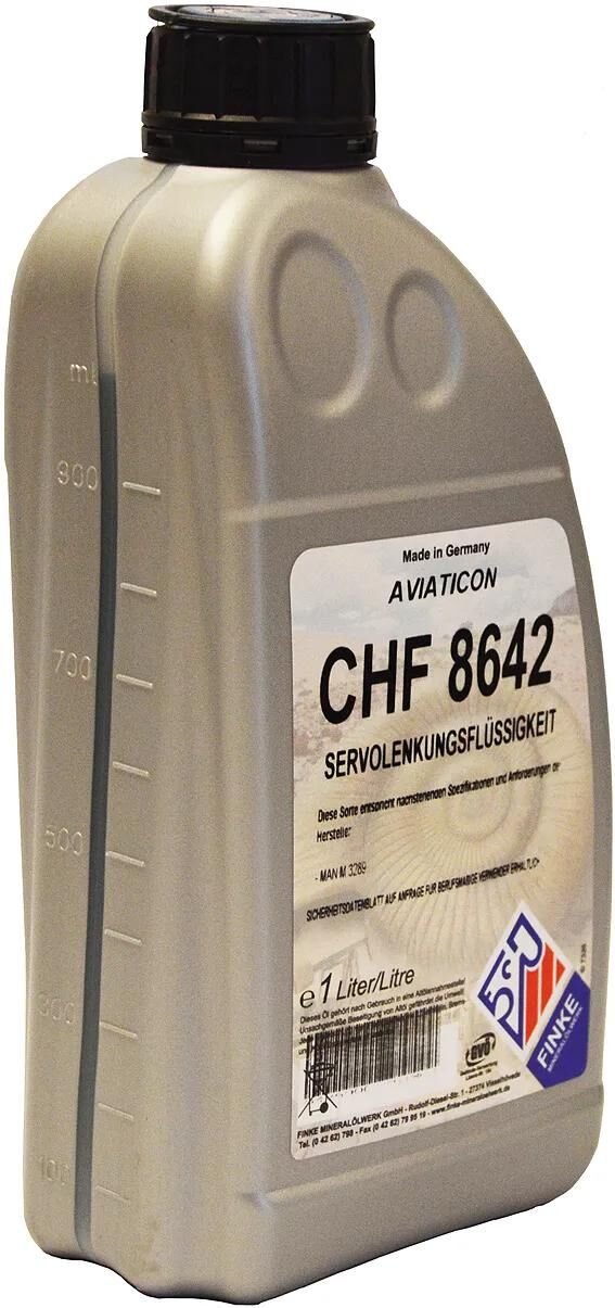 Huile hydraulique Finke aviaticon chf 8642 . huile hydraulique centrale 1 litre.