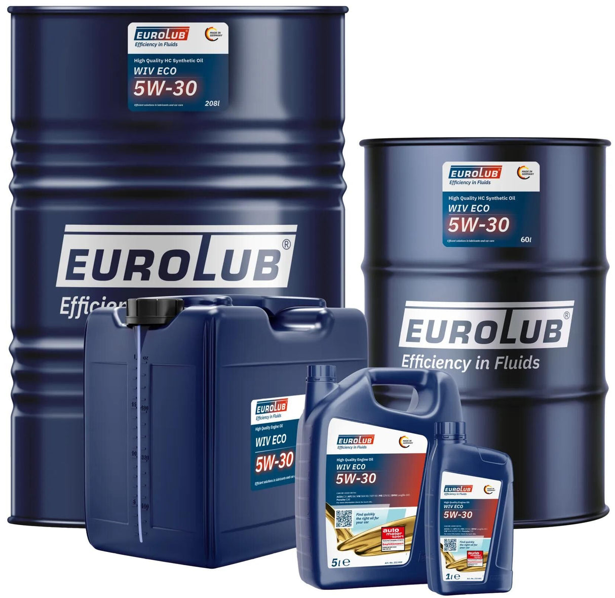 Huile moteur Eurolub wiv eco 5w-30 huile moteur 5w30ll3 60 l wiv eco