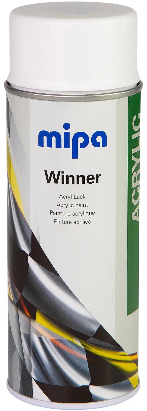 Mipa peinture automobile gagnant vernis acrylique blanc mat 400 ml