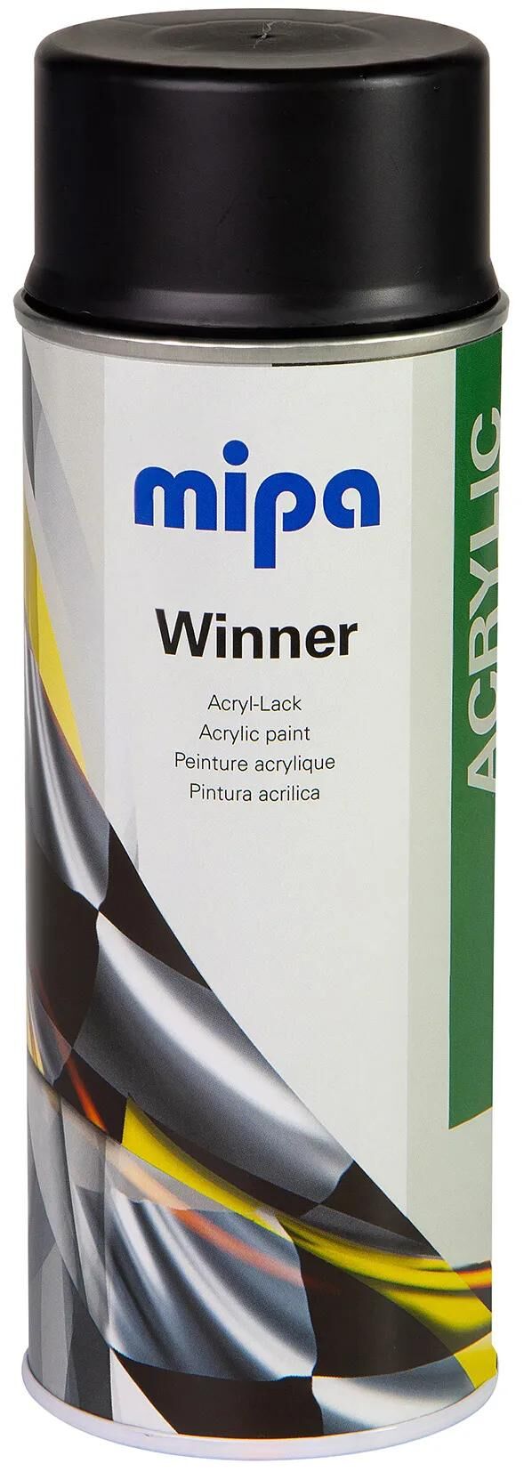 Mipa peinture automobile gagnant laque acrylique noir s.- 400 ml