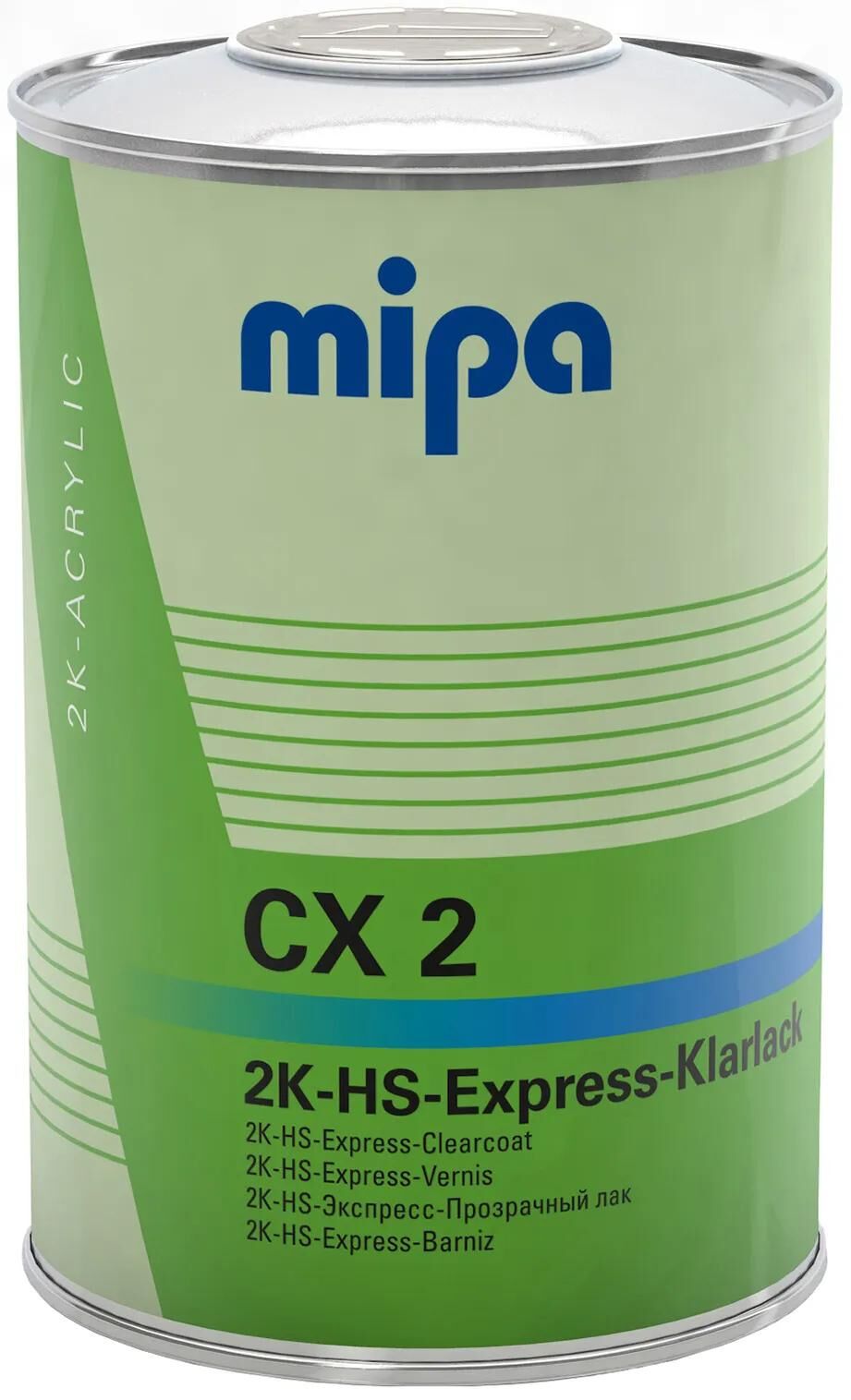 Couche transparente Mipa cx 2 . Peinture transparente express 2k cx 1l